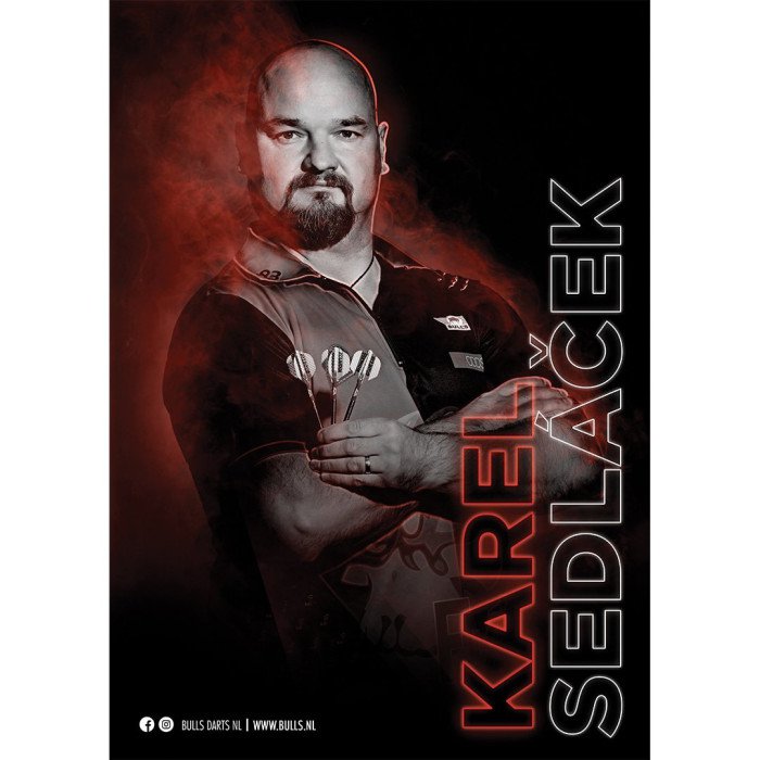 Bull's Karel Sedlacek Player Poster 42x30 cm